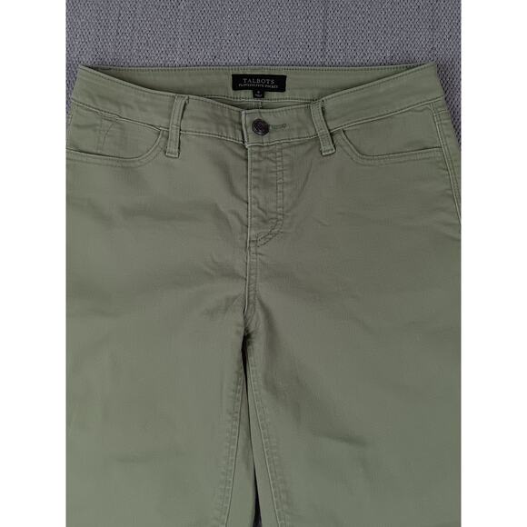 Talbots Flawless Jeans Womens 4 30X27 Light Lime Green Skinny Stretch 5 Pocket - Picture 4 of 12